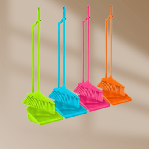 Dust Pan Heavy With 2 Foot Brush
